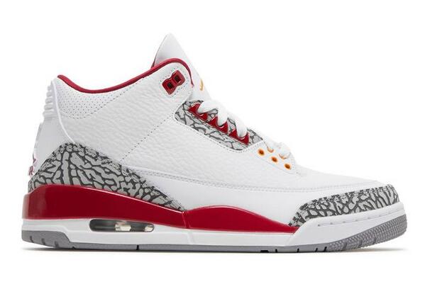 Women Air Jordan 3 Cardinal Red - Click Image to Close